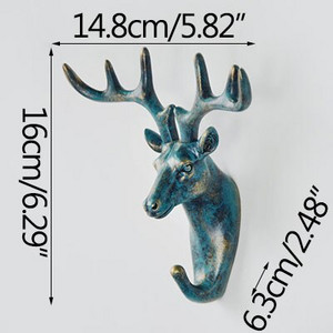 Nova nordijska ukrasna kuka za kapute Zidne zlatne kuke za glavu jelena Držač ključeva Police za spavaću sobu Slatki sobni dekor Vješalica za životinje