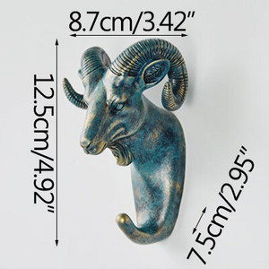 Nova nordijska ukrasna kuka za kapute Zidne zlatne kuke za glavu jelena Držač ključeva Police za spavaću sobu Slatki sobni dekor Vješalica za životinje