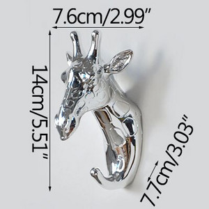 Nova nordijska ukrasna kuka za kapute Zidne zlatne kuke za glavu jelena Držač ključeva Police za spavaću sobu Slatki sobni dekor Vješalica za životinje