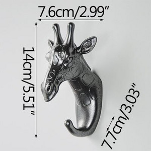 Nova nordijska ukrasna kuka za kapute Zidne zlatne kuke za glavu jelena Držač ključeva Police za spavaću sobu Slatki sobni dekor Vješalica za životinje