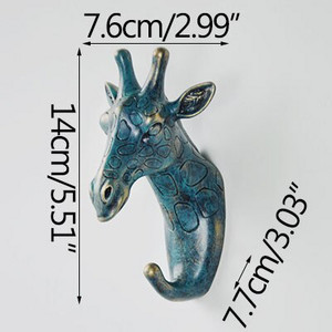 Nova nordijska ukrasna kuka za kapute Zidne zlatne kuke za glavu jelena Držač ključeva Police za spavaću sobu Slatki sobni dekor Vješalica za životinje