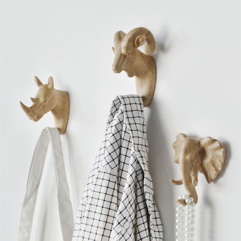 Nova nordijska ukrasna kuka za kapute Zidne zlatne kuke za glavu jelena Držač ključeva Police za spavaću sobu Slatki sobni dekor Vješalica za životinje