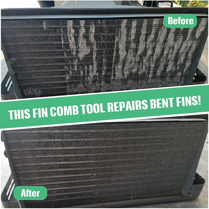 6 ΤΕΜ/Σετ Κλιματιστικό Πηνίο συμπυκνωτή με πτερύγιο χτένας ισιώματος Durabal Plastic Cleaning Repair Tool