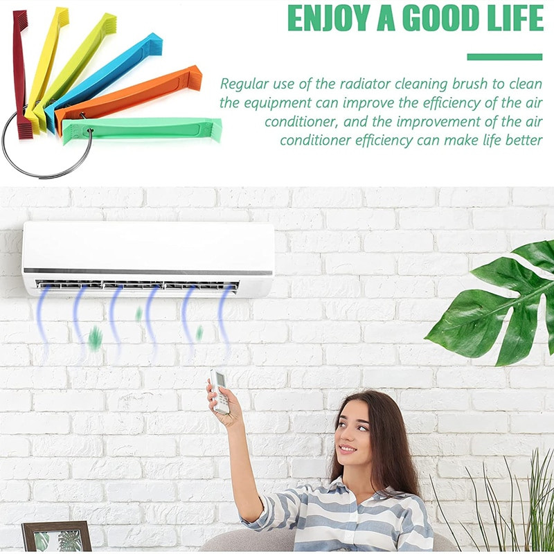 6 ΤΕΜ/Σετ Κλιματιστικό Πηνίο συμπυκνωτή με πτερύγιο χτένας ισιώματος Durabal Plastic Cleaning Repair Tool