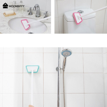 Четка за почистване на домашна тоалетна Издръжлива миеща се кърпичка за баня Инструмент с дълга дръжка Многофункционална гъба Кухненски инструменти Преносими инструменти