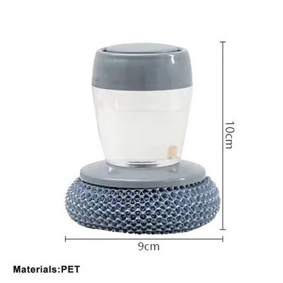 Set de perii de palmier pentru distribuire săpun de bucătărie, adăugare automată de lichide oală, bol, perie de spălat vase, instrument de curățare a bucătăriei