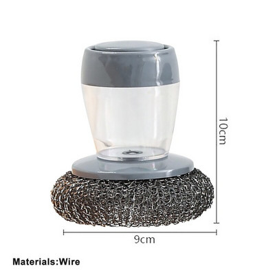 Set de perii de palmier pentru distribuire săpun de bucătărie, adăugare automată de lichide oală, bol, perie de spălat vase, instrument de curățare a bucătăriei