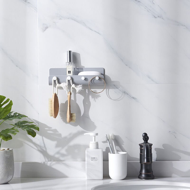 Κρεμάστρα κλειδιού Organizer σε σχήμα U Βάση αποθήκευσης Ράφι τοίχου Γάντζος Κόλλα για κινητό τηλέφωνο Βάση ράφι κρεβατοκάμαρας πόρτας κρεμαστά ράφια