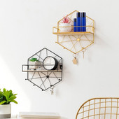 Σιδερένια οργάνωση δωματίου Ράφι θήκης για κλειδί τοίχου Organizer μπάνιου Ράφι αποθήκευσης για είδη σπιτιού και κουζίνας Ράφι αποθήκευσης καλλυντικών