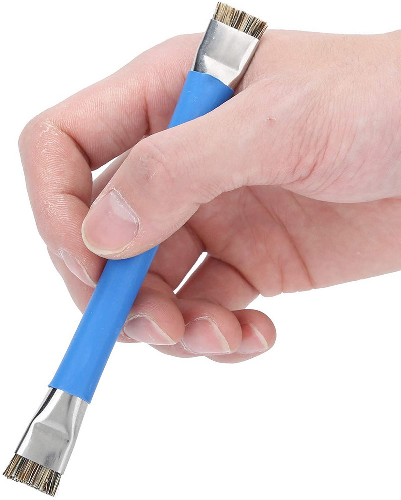 Διπλή κεφαλή Αντιστατική ESD Ασφαλής σκληρή βούρτσα για τηλέφωνο Μητρική πλακέτα Circuit Cleaner Εργαλεία καθαρισμού πληκτρολογίου υπολογιστή