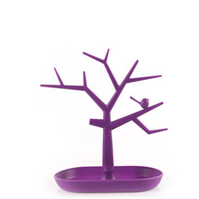 Bird Tree Branch Storage Rack Βραχιόλι Δαχτυλίδια Κρεμαστό Organizer Πλαστική κρεμάστρα ράφι Κλειδιά σκουλαρίκι Οθόνη βάσης