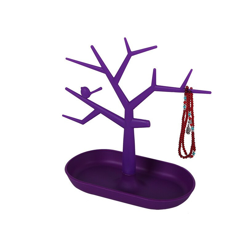 Bird Tree Branch Storage Rack Βραχιόλι Δαχτυλίδια Κρεμαστό Organizer Πλαστική κρεμάστρα ράφι Κλειδιά σκουλαρίκι Οθόνη βάσης