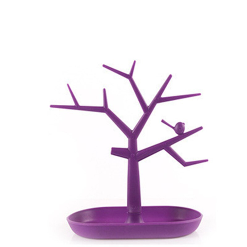 Bird Tree Branch Storage Rack Βραχιόλι Δαχτυλίδια Κρεμαστό Organizer Πλαστική κρεμάστρα ράφι Κλειδιά σκουλαρίκι Οθόνη βάσης