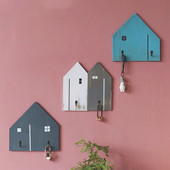 American Wooden Coat Hook Βεράντα Debris Rack Ράφια για διοργανωτές κρεβατοκάμαρας Αποθήκευση Διακόσμηση σπιτιού Γάντζοι ράφι τοίχου Βάσεις κλειδιών