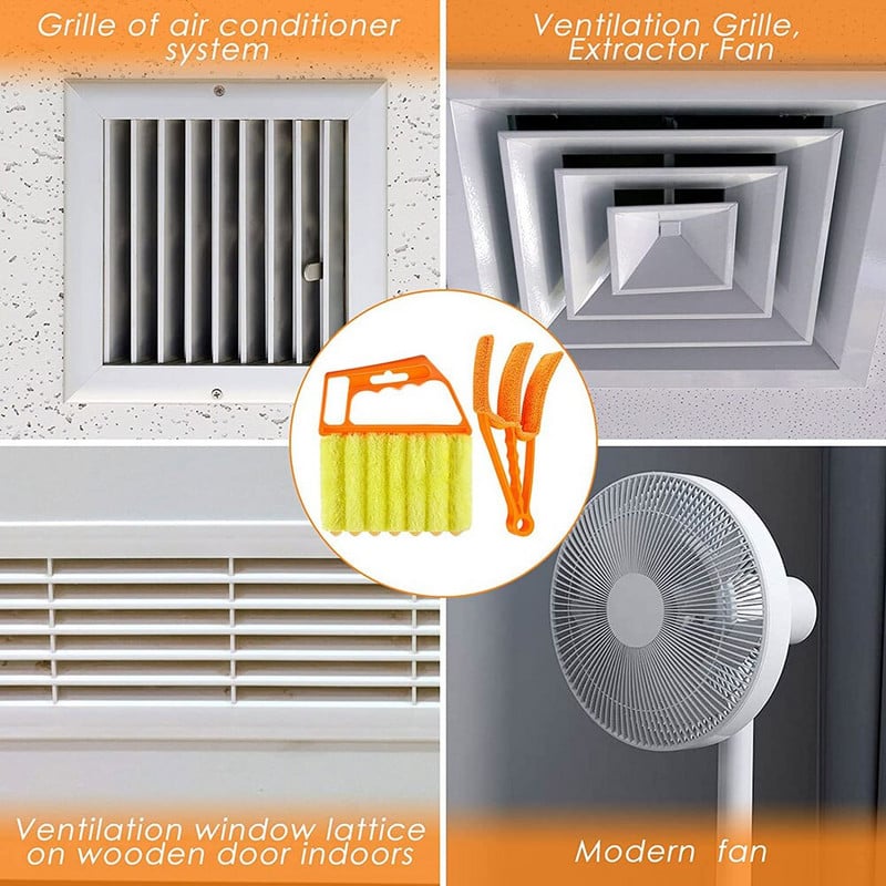 Aknaluugihari, kasulik mikrokiust aknapuhastushari, konditsioneer tolmupuhastusvahend ruloode puhastuslapp A001