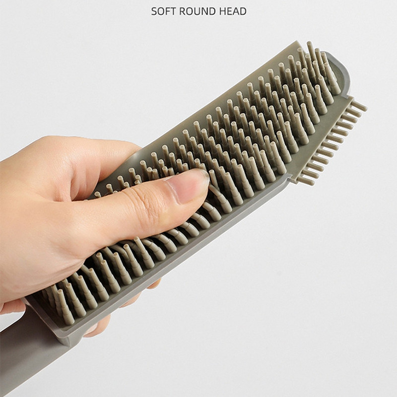 Bucătărie 3 în 1 Perie de curățare a golurilor din silicon Perie de decontaminare Perie de curățare pentru răzuirea sticlei Instrument de curățare a podelei pentru punctele moarte