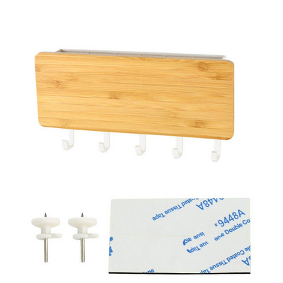 Uus seinale riputatav tüüp puidust dekoratiivne seinariiul Mitmesugused hoiukarbid Prateleira riidepuu korraldaja võtmehoidja puidust seinariiul