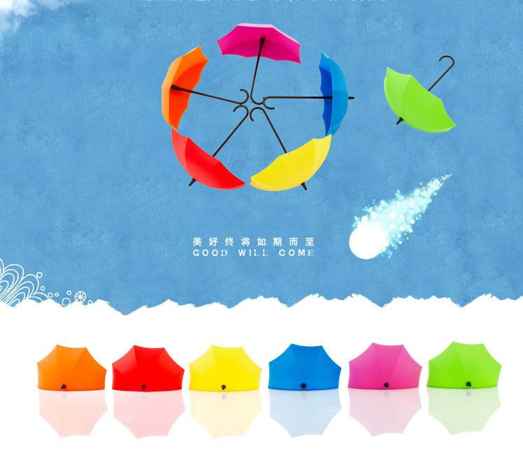 3 τμχ/παρτίδα Δημιουργική θήκη για κλειδί σε σχήμα ομπρέλας Κρεμάστρα τοίχου ράφι ραφιών Αποθήκευση σπιτιού Αξεσουάρ κουζίνας