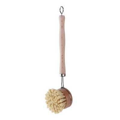 Creative Bamboo Dish Scrub Brushes Βούρτσα καθαρισμού ταψιού κουζίνας Βούρτσα καθαρισμού κοντή στρογγυλή ξύλινη λαβή Μπολ οικιακής χρήσης Εργαλεία πλυσίματος πιάτων