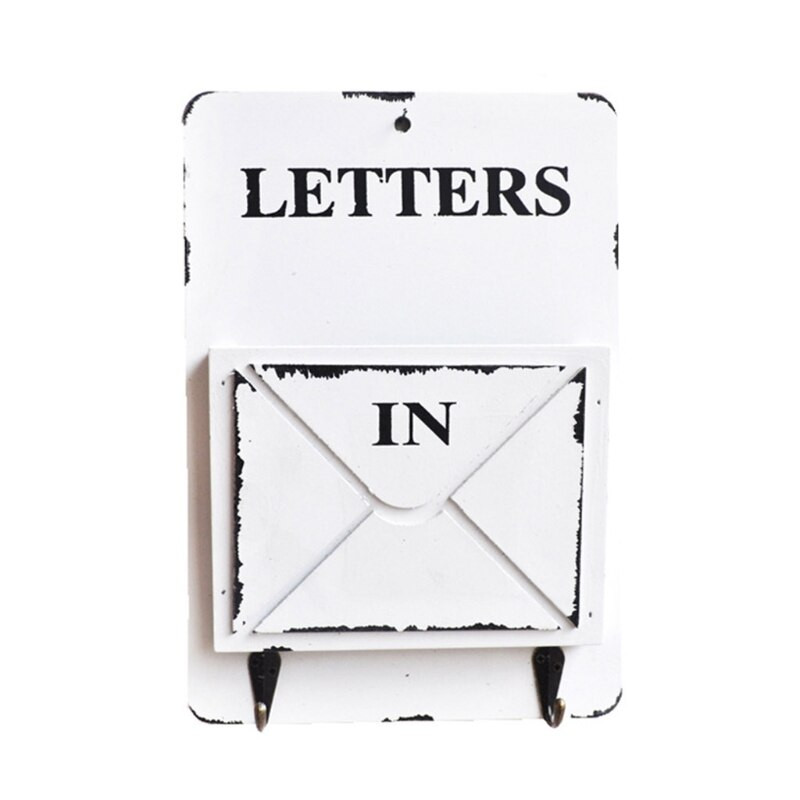 Plic retro creativ pentru articole diverse Raft multifuncțional Suport pentru chei Cutie de depozitare Cârlige agățate Cutii din lemn de epocă Decor de perete pentru acasă