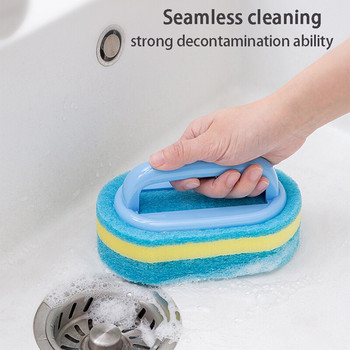 Дръжка Гъба Четка Кухненска четка за гърне Гъба за почистване на баня Тоалетна Стъклокерамика Почистване на стени Инструменти за почистване на вана