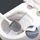 Kiiresti kuivav hoidik WC-hari Pehme silikoonharjastega Painduv harjapea Puhastusvahendid WC-puhastusvahend Vannitoatarvikud