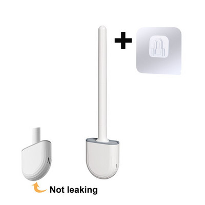 Kiiresti kuivav hoidik WC-hari Pehme silikoonharjastega Painduv harjapea Puhastusvahendid WC-puhastusvahend Vannitoatarvikud