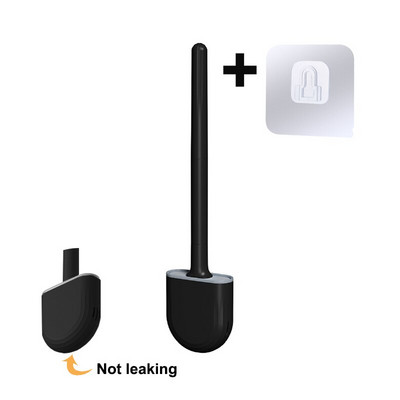 Kiiresti kuivav hoidik WC-hari Pehme silikoonharjastega Painduv harjapea Puhastusvahendid WC-puhastusvahend Vannitoatarvikud