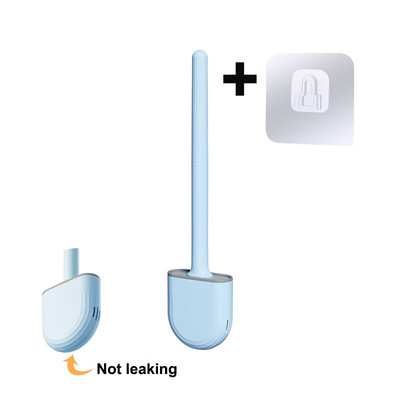 Kiiresti kuivav hoidik WC-hari Pehme silikoonharjastega Painduv harjapea Puhastusvahendid WC-puhastusvahend Vannitoatarvikud