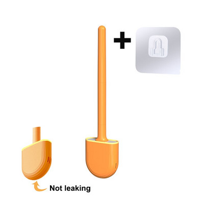 Kiiresti kuivav hoidik WC-hari Pehme silikoonharjastega Painduv harjapea Puhastusvahendid WC-puhastusvahend Vannitoatarvikud