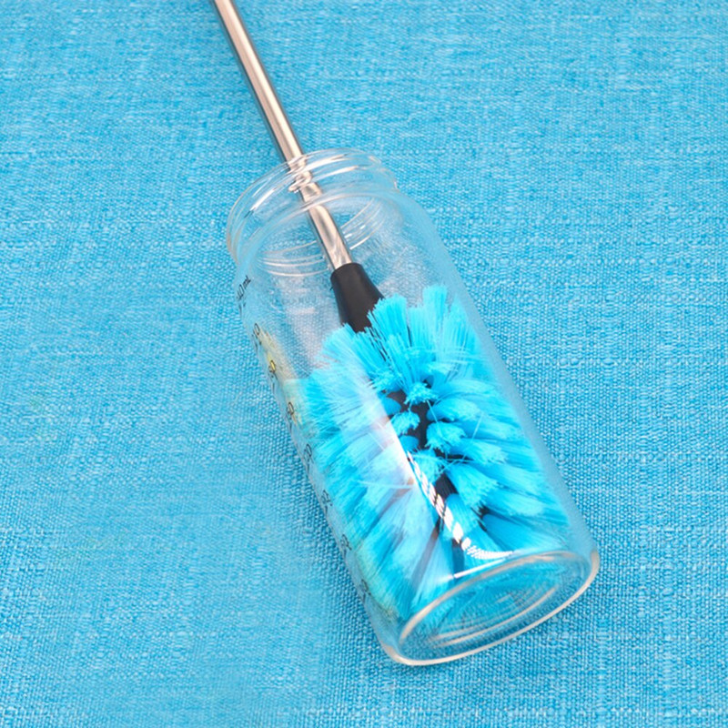 Πλαστικό μπιμπερό με μακριά λαβή 38cm Βούρτσα καθαρισμού θερμός οικιακής κουζίνας Thermos τσαγιέρα Εργαλείο καθαρισμού για μπιμπερό κρασιού