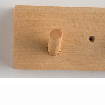 Ξύλινος γάντζος παλτό Φυσικό ξύλινος γάντζος τοίχου Γάντζος Καπέλο Ράφι τσάντας Ράφι αποθήκευσης Βάση κλειδιού Γάντζος οργάνωσης για κρεμαστό γάντζο