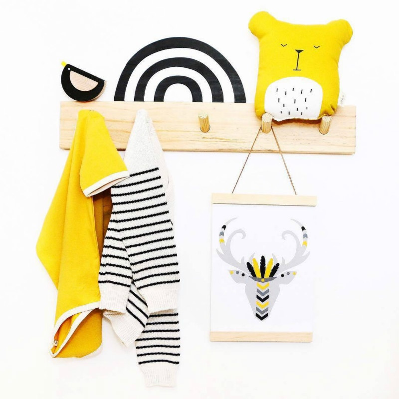 Palgikonks naturaalsest puidust seinariide konks Müts riidekott hoiuriiul Võtmehoidja Korralduskonks riputuskonksu jaoks