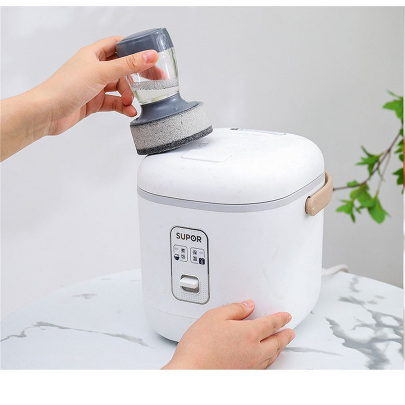 Kuhinjska četka Lonac Artefakt Četka za čišćenje u kućanstvu Vertikalna preša Lazy Dish Automatsko dodavanje tekućine Alat za čišćenje četke za pranje