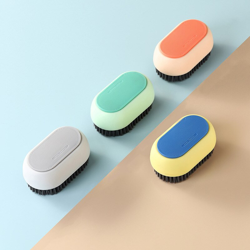 Pika varrega kingahari Pehme hari, mis on tabanud värvi pesuhari, ei tee jalanõudele haiget. Kodupuhastushari Kingade pesuharjade komplekt