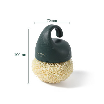 Βούρτσα νανοκατσαρόλας κουζίνας Αντικαταστάσιμη καθαρή σφαίρα με μακριά λαβή από χάλυβα Κουζίνα μαγειρικής μαγειρικής με μακριά λαβή Βούρτσα καθαρισμού πιάτων