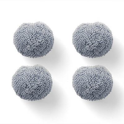 Βούρτσα νανοκατσαρόλας κουζίνας Αντικαταστάσιμη καθαρή σφαίρα με μακριά λαβή από χάλυβα Κουζίνα μαγειρικής μαγειρικής με μακριά λαβή Βούρτσα καθαρισμού πιάτων