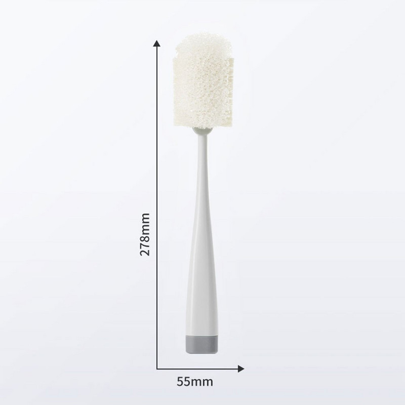 Ilgos rankenos butelių šepetėlio valiklis Nuimami valiklio puodeliai Šveitimo šepetys Kempinėlių valymo šepečių butelių ploviklis virtuvei