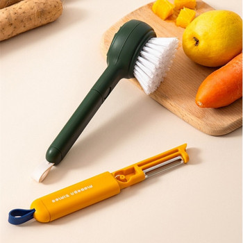 Εργαλείο καθαρισμού αποφλοίωσης με βούρτσα φρούτων λαχανικών πολλαπλών λειτουργιών Εργαλείο καθαρισμού αποφλοίωσης φρούτων