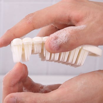 Ευέλικτη μαλακή βούρτσα πλυσίματος χεριών για παιδιά Καθαρισμός ραφής δακτύλων σκονισμένη αφαίρεση αλάτων Δημιουργικό μασάζ μπάνιου Clean βούρτσα νυχιών
