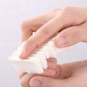 Ευέλικτη μαλακή βούρτσα πλυσίματος χεριών για παιδιά Καθαρισμός ραφής δακτύλων σκονισμένη αφαίρεση αλάτων Δημιουργικό μασάζ μπάνιου Clean βούρτσα νυχιών