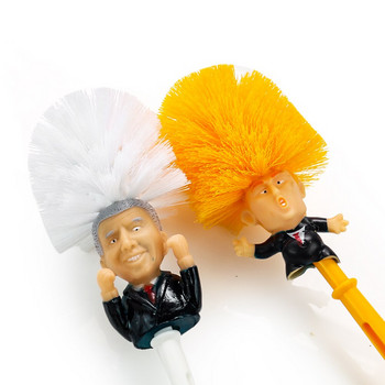 Президентът на САЩ Тръмп Байдън Четка за тоалетна Смешна гега Подарък Четка за тоалетна с твърд косъм Подаръци за приятели Домакински почистващи уреди