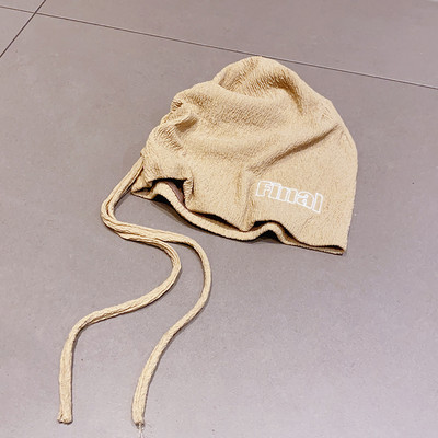 Casual καπέλο με γράμματα και κορδόνια