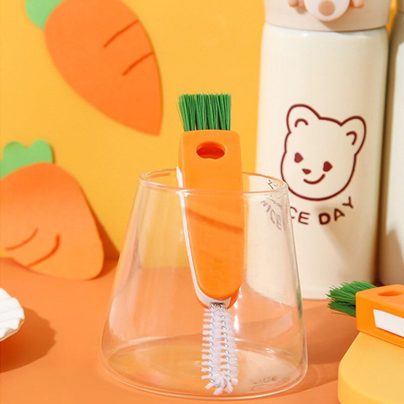 Multifunktsionaalne harja termostopsi kate beebipudelihari kolm ühes pudelis soonevahe puhastushari Kokkupandavad puhastusvahendid