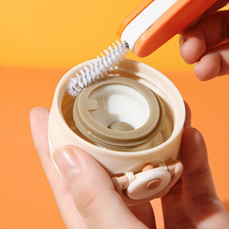 Multifunktsionaalne harja termostopsi kate beebipudelihari kolm ühes pudelis soonevahe puhastushari Kokkupandavad puhastusvahendid