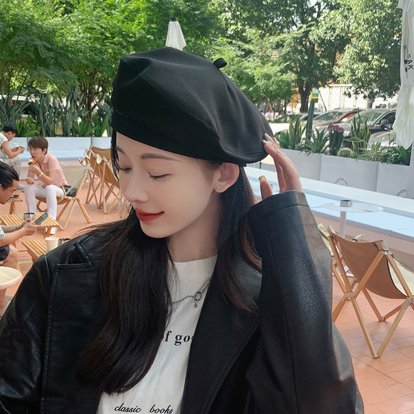 Pălărie casual de damă cu beretă potrivită pentru iarnă