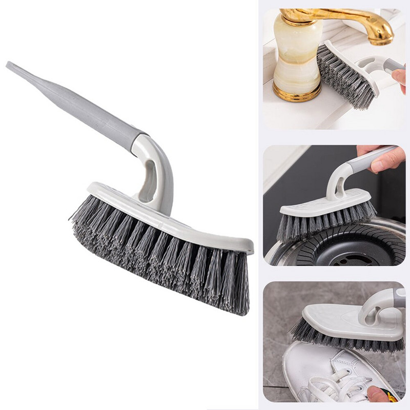 Απομάκρυνση βρωμιάς τοίχου πολλαπλών χρήσεων οικιακό πλυντήριο ντους Κεραμικό πλακίδιο με μακριά λαβή τρίχες δαπέδου βούρτσα καθαρισμού μπάνιο τουαλέτα γκαράζ