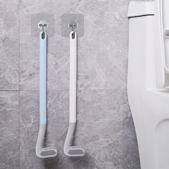 Четка за тоалетна с дълга дръжка Golf Силиконова четка за почистване Стенна четка без мъртъв ъгъл Домакински почистващ инструмент Limpieza