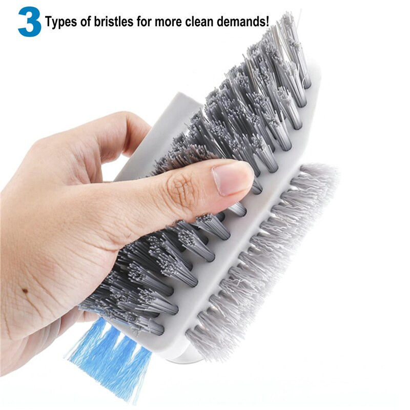 Βούρτσα ραφής 4 σε 1 δαπέδου Βούρτσα απόξεσης Ενσωματωμένη εύκαμπτη σκληρή τρίχα βαρέως τύπου μπάνιου γωνιακή ρωγμή Εργαλείο καθαρισμού