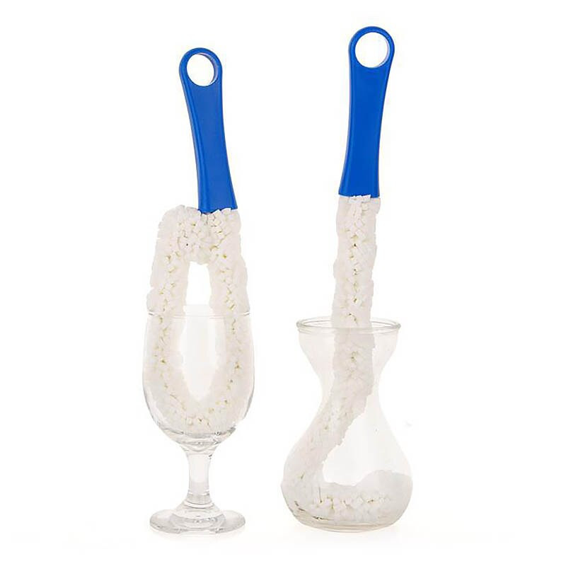 Multifunktsionaalne pikk puhastushari vahtpudeli karahvin veiniklaasi baari köögipuhastusvahend Paindlik, pehme, pikk puhastustassi pintsel